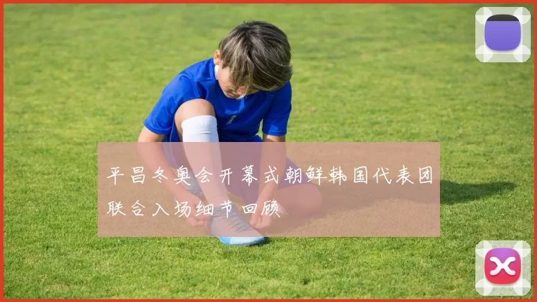 平昌冬奥会开幕式朝鲜韩国代表团联合入场细节回顾