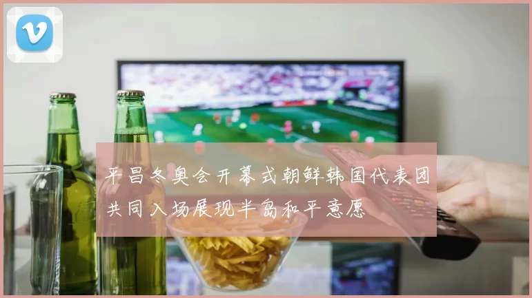 平昌冬奥会开幕式朝鲜韩国代表团共同入场展现半岛和平意愿